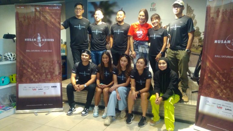 Mini Press-Conferrence di PT Famindo Roda Gembira (FRG) Cycling Store di Jalan Bypass Ngurah Rai No. 24, Tuban Kec. Kuta, Kab. Badung, Jumat (10/6/2022).