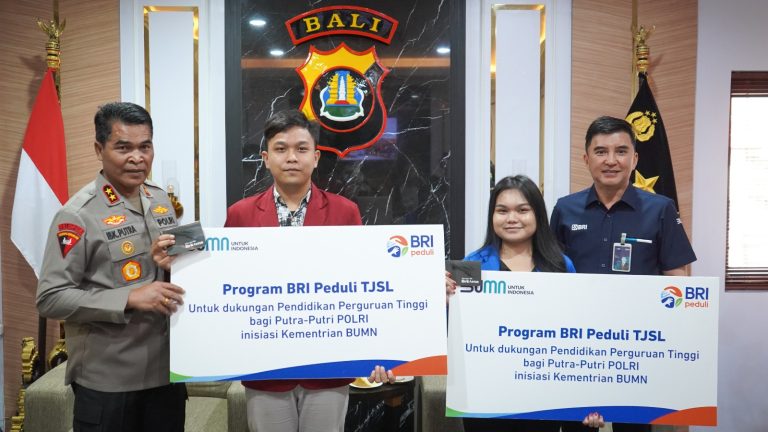 BRI Bantu Pendidikan Ratusan Personel Polda Bali