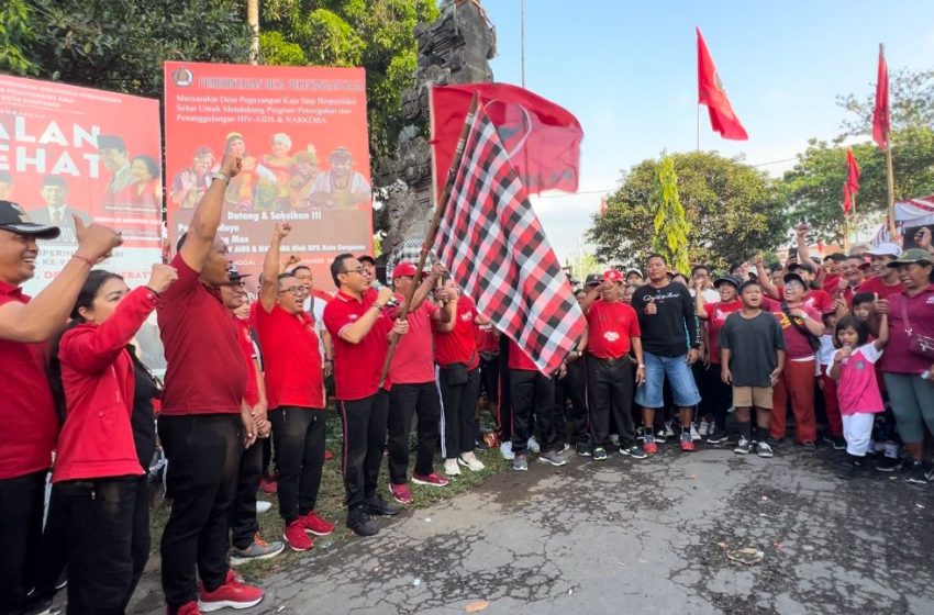 Jalan Sehat yang digelar Ranting PDI Perjuangan Peguyangan Kaja pada Minggu 5 November 2023 diikuti ribuan warga setempat. Kegiatan ini digelar dalam rangka peringatan Hari Sumpah Pemuda setiap 28 Oktober.