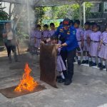 Damkar Denpasar Edukasi Siswa TK di Serangan untukMitigasi Kebakaran