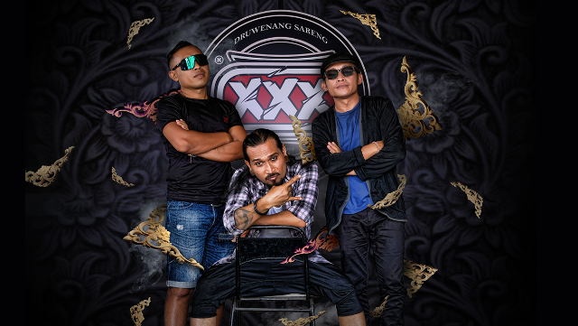 xxx atau 3x band bali yang terkenal dengan lagu bahasa balinya