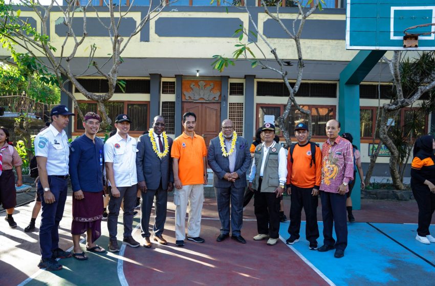 Presiden UN General Assembly Kunjungi SMPN 3 Badung, Pantau Simulasi Tsunami