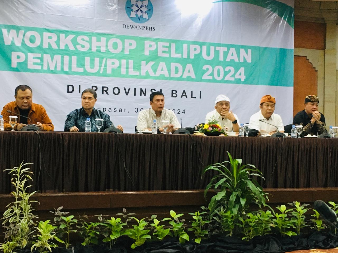 Workshop Peliputan Pemilu/Pilkada 2024, bertempat di Bali, Kamis (30/05/2024).