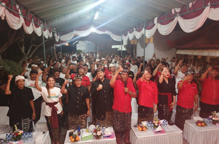 Dukungan Warga Kerobokan Menyala, Siap Menangkan Koster Giri dan Adi Cipta