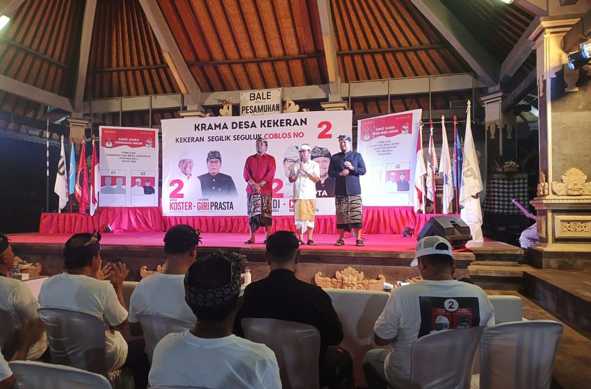 Warga Kekeran Seminyak Deklarasi Dukung Adi Cipta