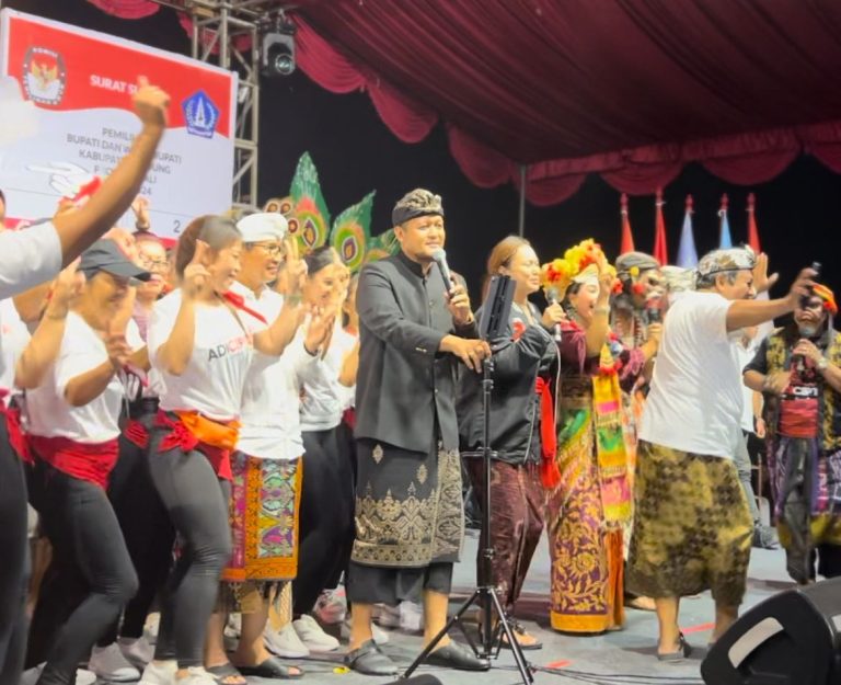 Warga Sading All Out Menangkan Adi Cipta