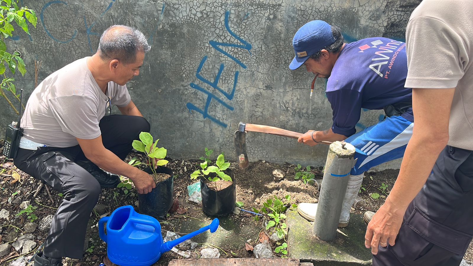 Polsek Benoa Gandeng Perusahaan Wujudkan Program Ketahanan Pangan