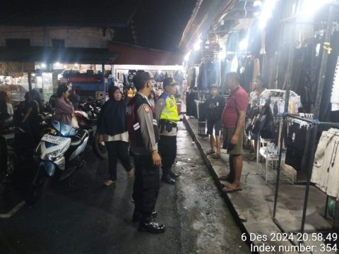 Polsek Kuta Selatan Gelar Blue Light Patrol