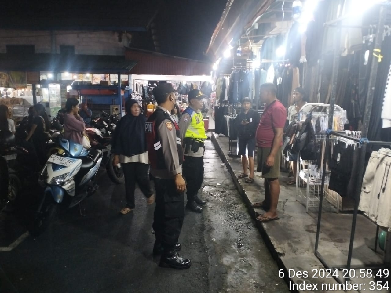 Polsek Kuta Selatan Gelar Blue Light Patrol