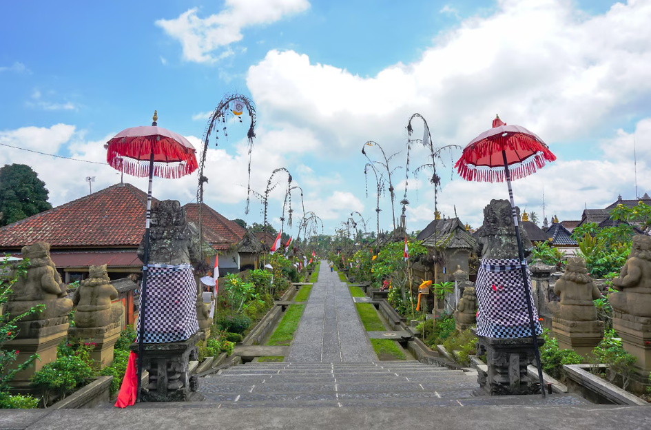 salah satu sudut tempat wisata di penglipuran bangli