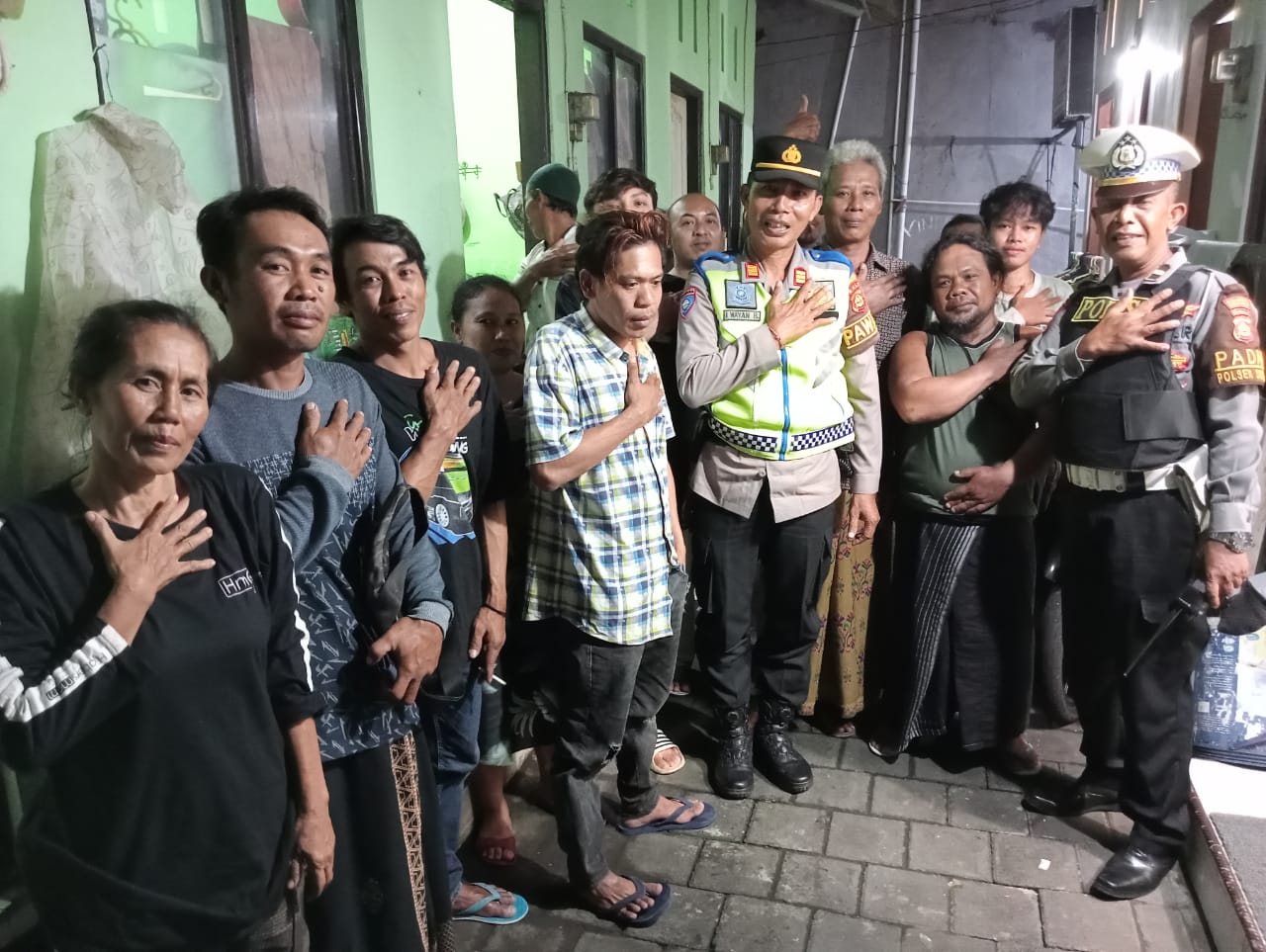 Jaga Kondusifitas Wilayah Polsek Denpasar Barat Rutin Laksanakan Tibduktang