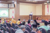 Wabup Ketut Suiasa saat menghadiri acara Pelantikan MPD ICMI Organisasi Daerah Badung Periode 2024-2029 di Ruangan Kertha Gosana, Puspem Badung, Minggu, (12/1).