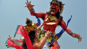 lokasi menonton pawai orog-orog di kabupaten bangli