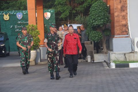 Gubernur Koster Sambut Kunker Menhan Sjafrie