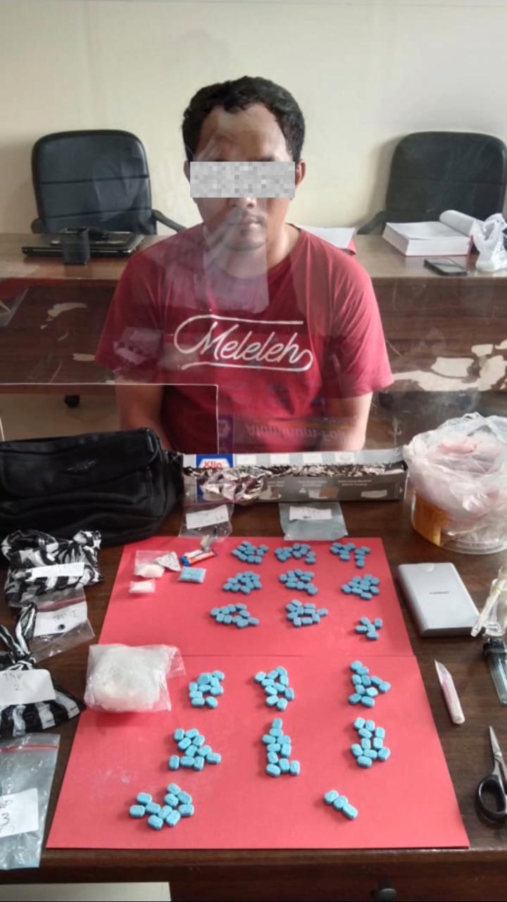 Bebas dari Penjara Edarkan Narkoba, Residivis Ditangkap