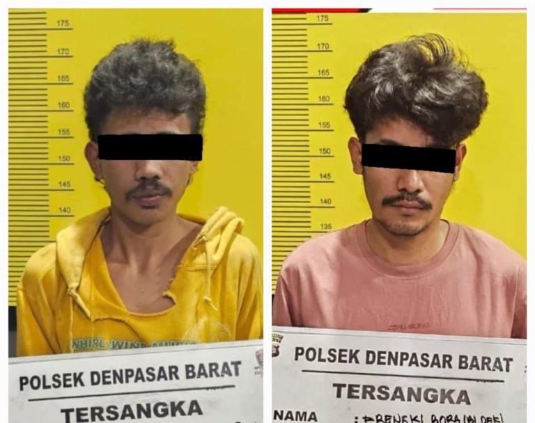 Motor di Denpasar Dicuri Saat Diparkir Tanpa Kunci Stang, Dua Pelaku Diringkus Polisi