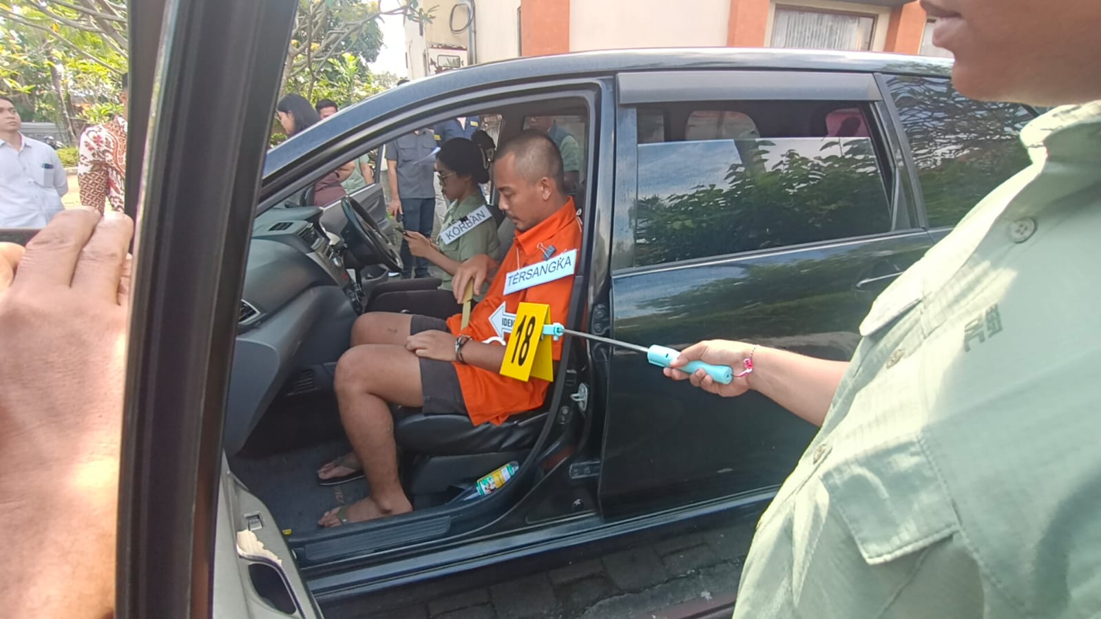 Rekonstruksi Pembunuhan di Jimbaran, Jenazah Korban Sempat Diajak Keliling
