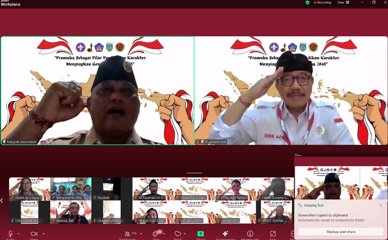pondasi indonesia menuju indonesia emas 2045 salah satunya adalah pramuka