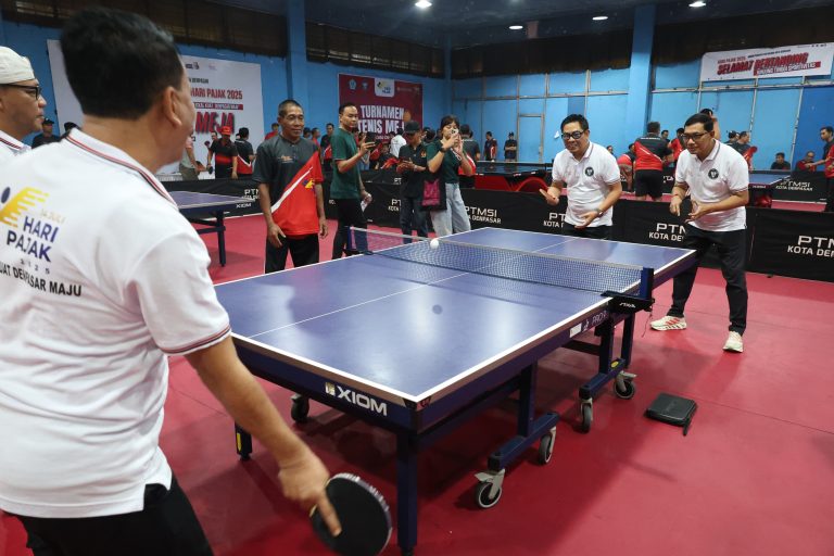 Meriahkan Hari Pajak, Pemkot Denpasar Gelar Turnamen Tenis Meja