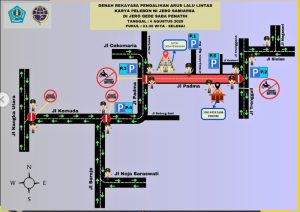 Penutupan Jalan Padma Denpasar untuk Upacara Pelebon Ibunda Wali Kota