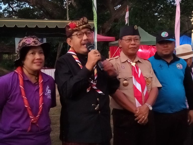 Antusiasme Tinggi! Cok Ace Kunjungi Jambore Cabang Denpasar 2025, Peserta Bangga Bertemu Ka Kwarda Bali