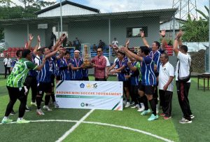 Turnamen Mini Soccer Antar OPD Pemkab Badung, Tim Gabungan Disdikpora, Disbud, Dispar Raih Juara I