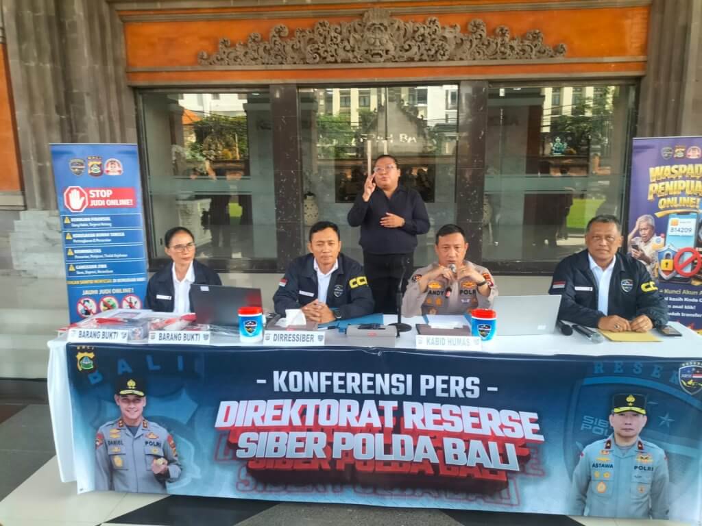 Resahkan Masyarakat Ditressiber Polda Bali Gulung Judi Online Jaringan Internasional dan Prostitusi Daring