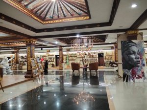 Stand UMKM di gedung Ksirarnawa, Art Centre, Denpasar