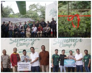 PT Pegadaian (Persero) Area Pulau Sumbawa Resmikan Rumah Bibit dan Serahkan Bantuan 1.000 Bibit Kopi pada Summer Camp IV di Riamau Wawo