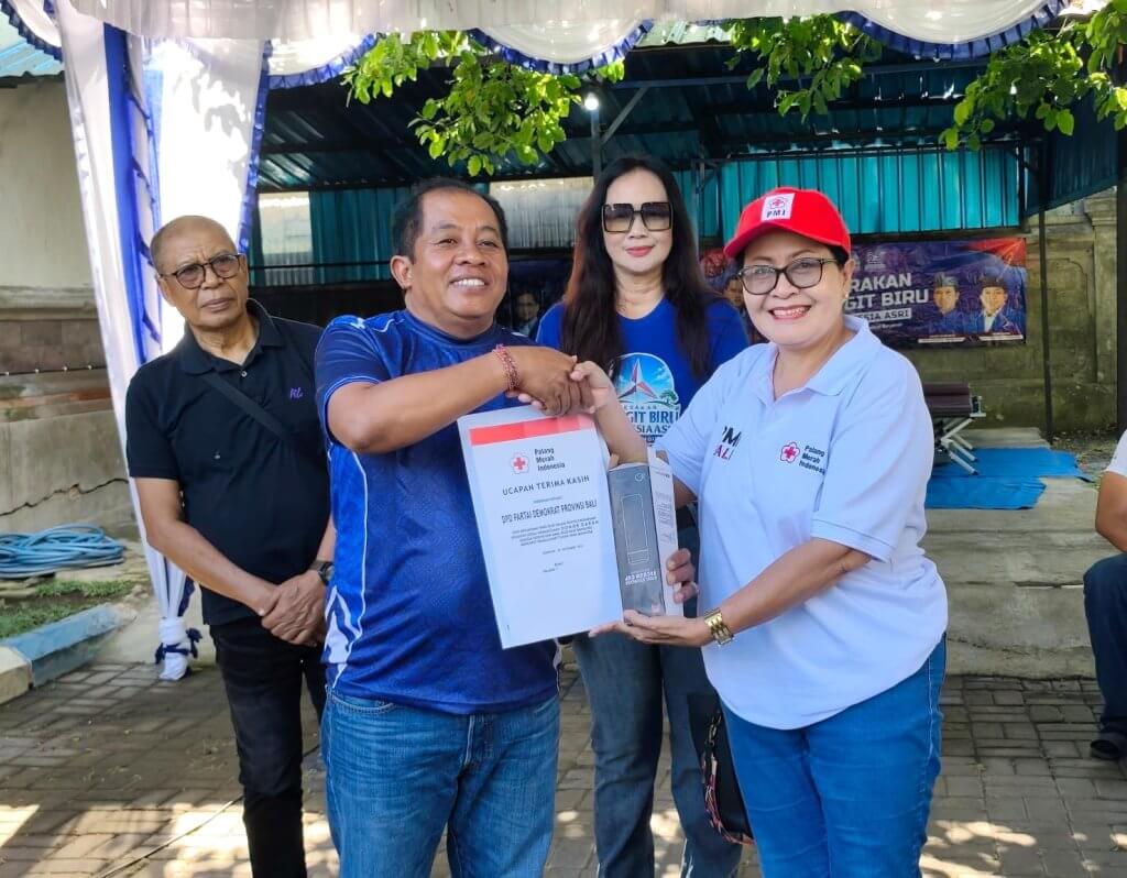 Bantu Amankan Stok Darah PMI, DPD Demokrat Bali Gelar Aksi Donor Darah Peringati HUT ke-25