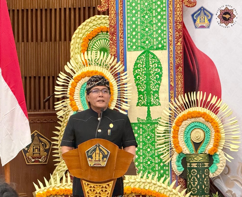 Wagub Bali, I Nyoman Giri Prasta saat menghadiri HUT ke-3 Forgas Bali di Gedung Wiswa Sabha Utama, Kantor Gubernur Bali, Denpasar, Rabu (9/9/2026). (Sumber Humas)